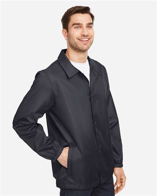 Team 365 Unisex Zone Protect Coaches Jacket - TT75 Black
