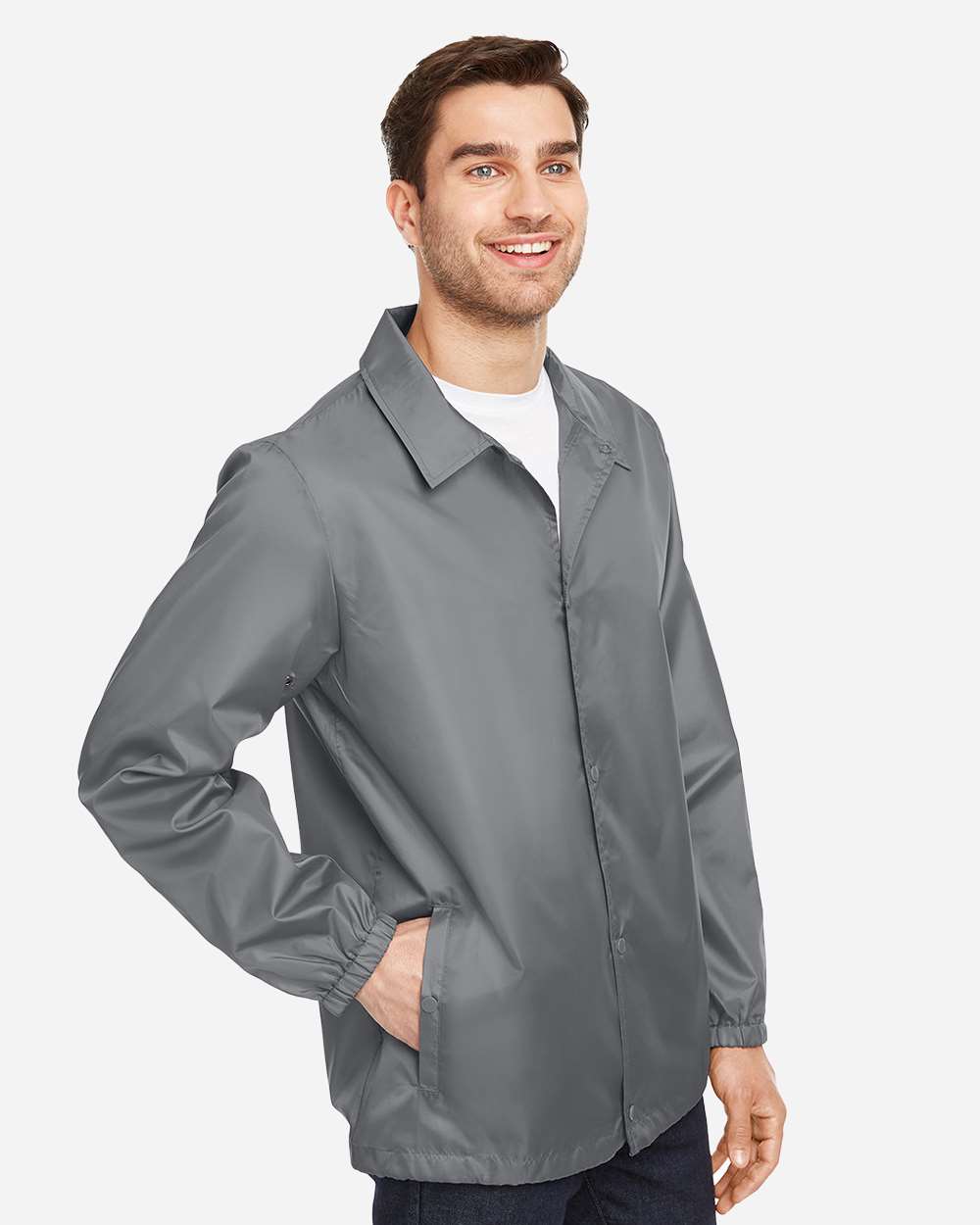 Team 365 Unisex Zone Protect Coaches Jacket - TT75 Sport Graphite