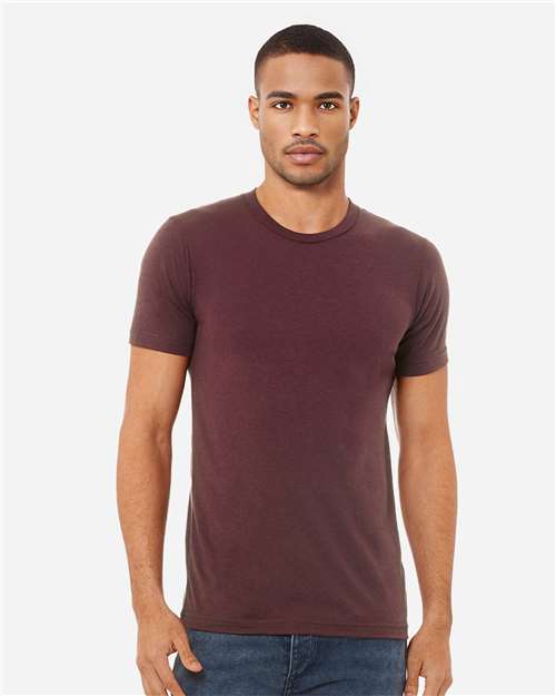BELLA + CANVAS Triblend Tee - 3413 Maroon Triblend