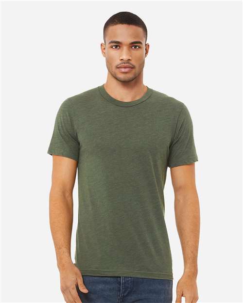 BELLA + CANVAS Triblend Tee - 3413 Military Green Triblend