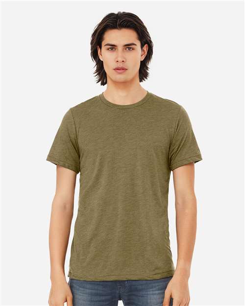 BELLA + CANVAS Triblend Tee - 3413 Olive Triblend