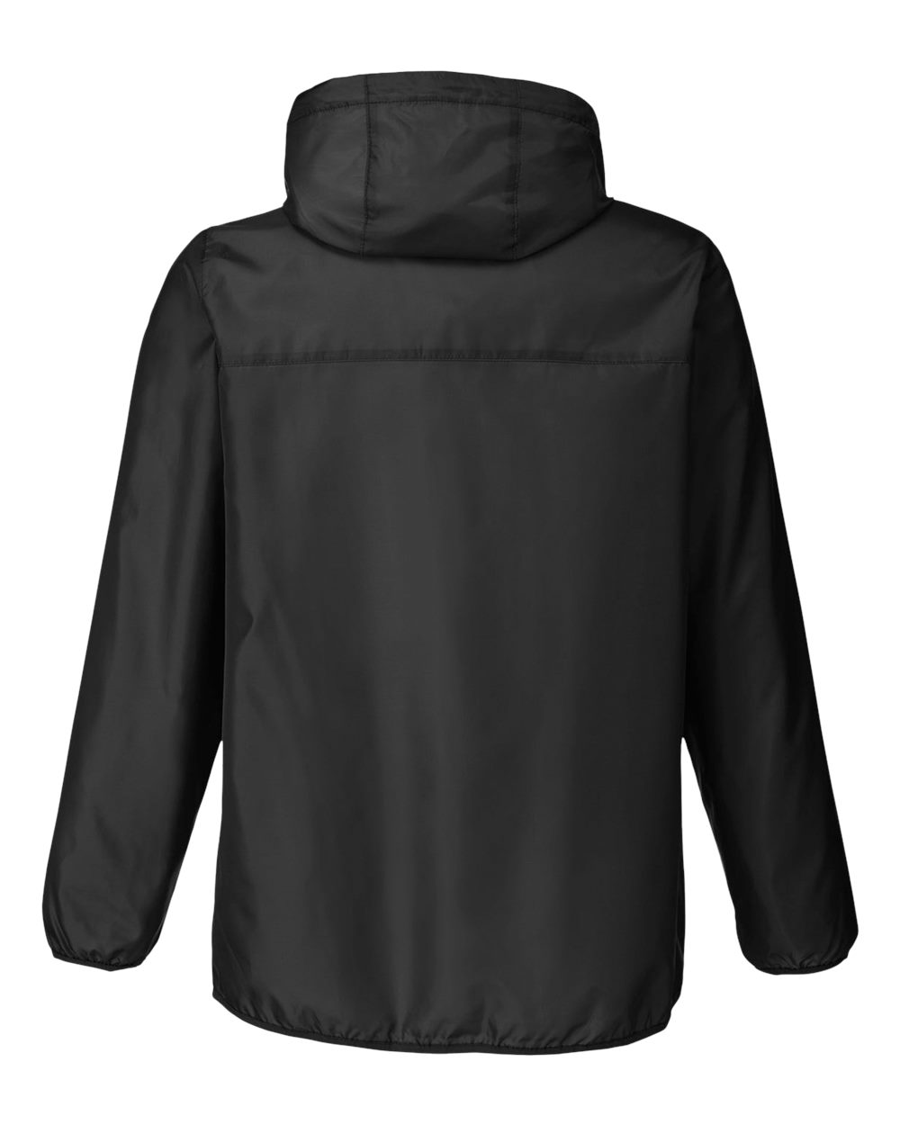Team 365 Unisex Zone Protect Packable Anorak Jacket - TT77 Black