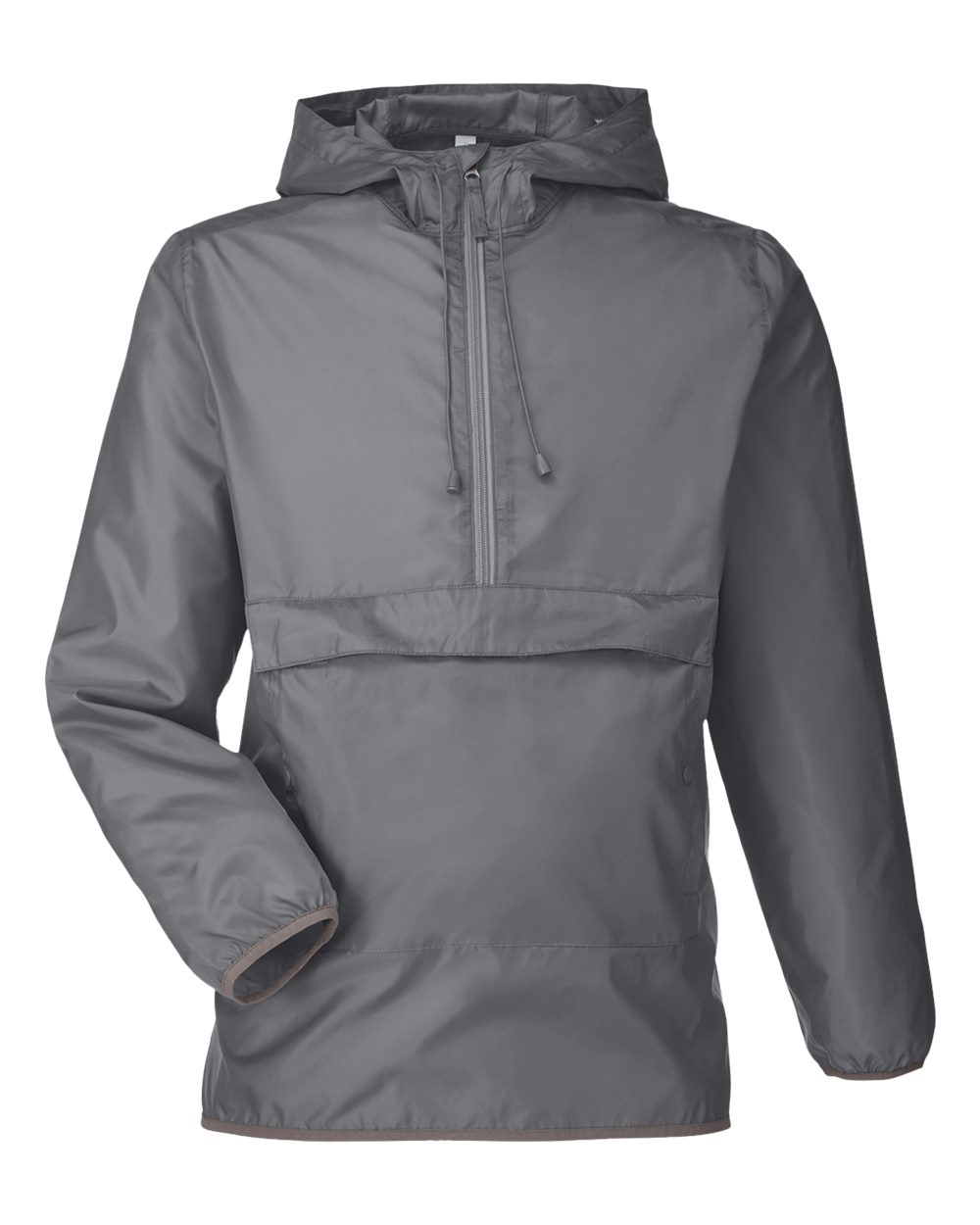 Team 365 Unisex Zone Protect Packable Anorak Jacket - TT77 Sport Graphite