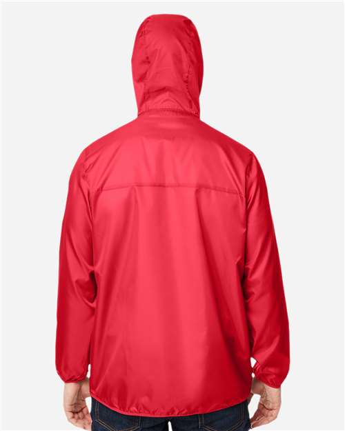 Team 365 Unisex Zone Protect Packable Anorak Jacket - TT77 Sport Red