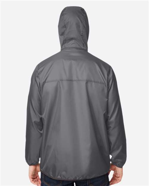 Team 365 Unisex Zone Protect Packable Anorak Jacket - TT77 Sport Graphite