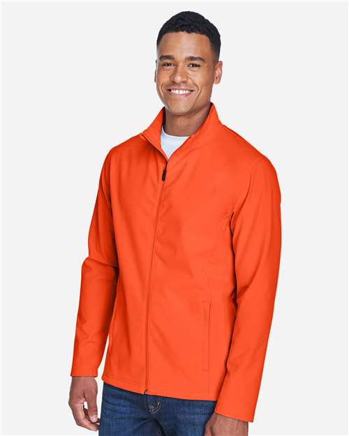 Team 365 Men's Leader Soft Shell Jacket - TT80 Sport Orange