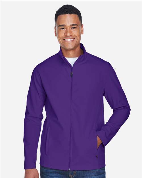 Team 365 Men's Leader Soft Shell Jacket - TT80 Sport Purple