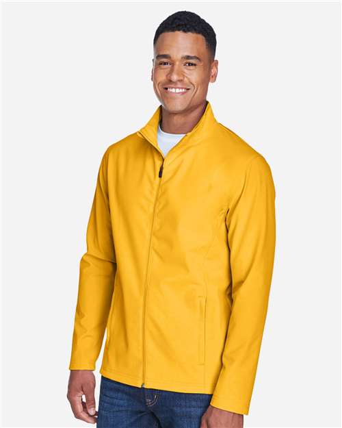 Team 365 Men's Leader Soft Shell Jacket - TT80 Sport Athletic Gold