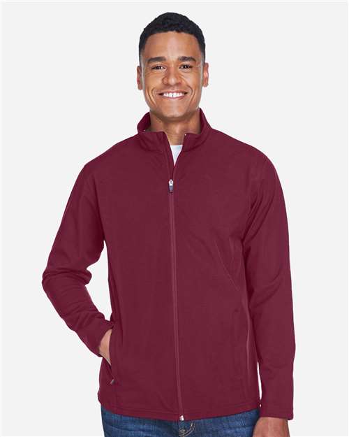 Team 365 Men's Leader Soft Shell Jacket - TT80 Sport Maroon