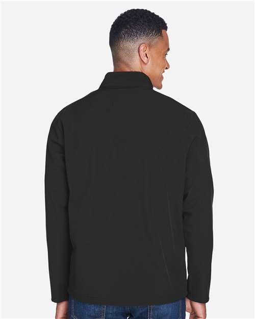 Team 365 Men's Leader Soft Shell Jacket - TT80 Black