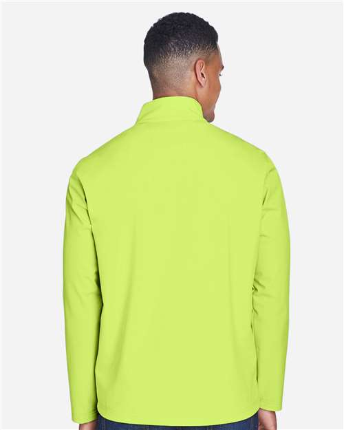 Team 365 Men's Leader Soft Shell Jacket - TT80 Safety Yellow