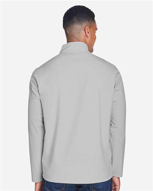 Team 365 Men's Leader Soft Shell Jacket - TT80 Sport Silver