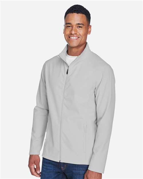 Team 365 Men's Leader Soft Shell Jacket - TT80 Sport Silver