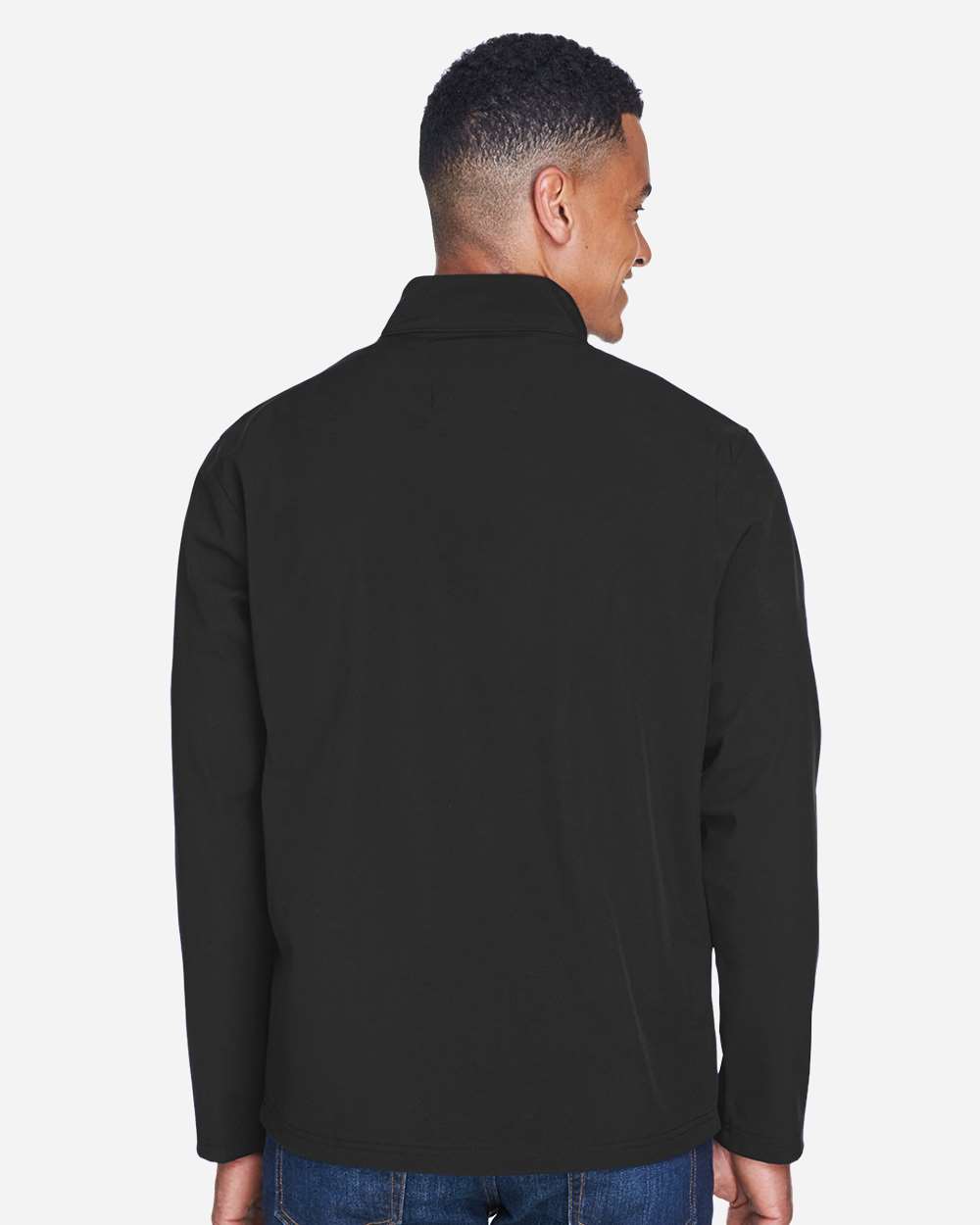 Team 365 Men's Leader Soft Shell Jacket - TT80 Black