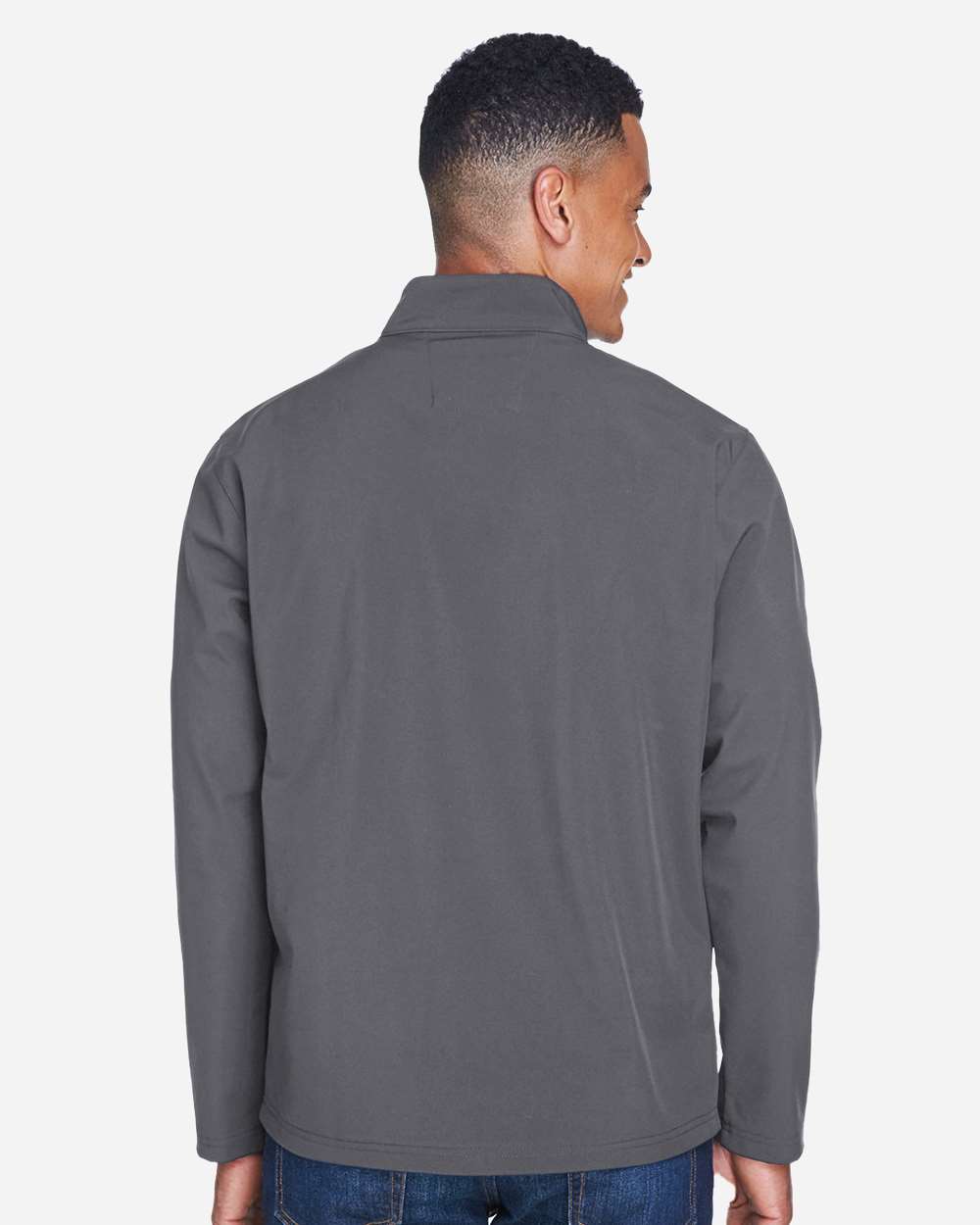 Team 365 Men's Leader Soft Shell Jacket - TT80 Sport Graphite