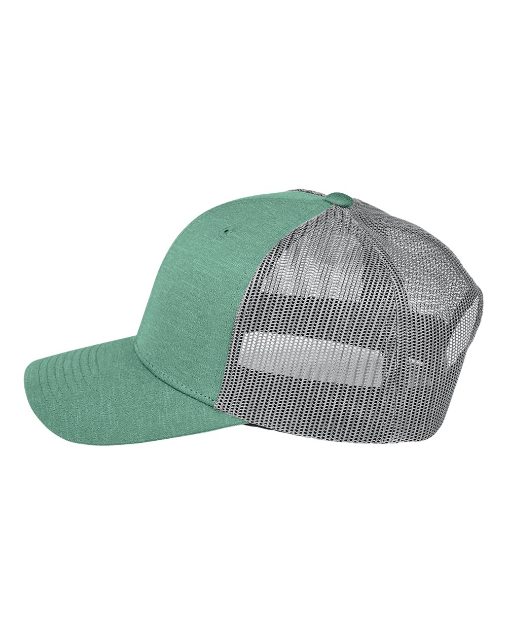 Team 365 Zone Sonic Heather Trucker Cap - TT802 Sport Forest Heather- Sport Graphite