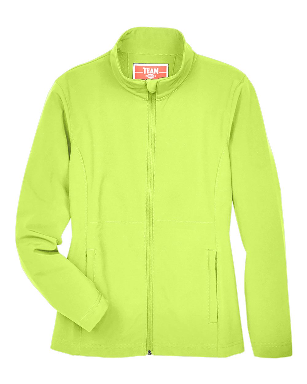 Team 365 Women's Leader Soft Shell Jacket - TT80W Safety Yellow