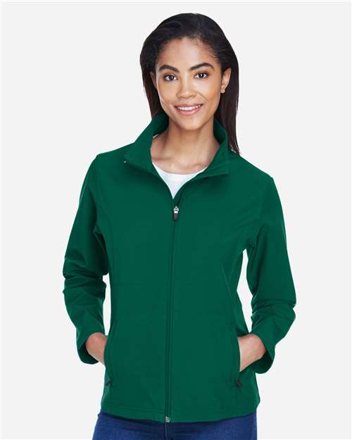 Team 365 Women's Leader Soft Shell Jacket - TT80W Sport Forest