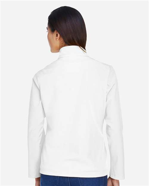 Team 365 Women's Leader Soft Shell Jacket - TT80W White