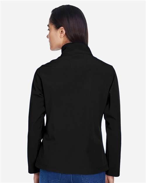 Team 365 Women's Leader Soft Shell Jacket - TT80W Black