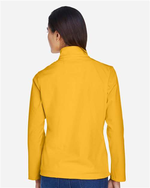Team 365 Women's Leader Soft Shell Jacket - TT80W Sport Athletic Gold