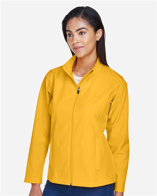 Team 365 Women's Leader Soft Shell Jacket - TT80W Sport Athletic Gold