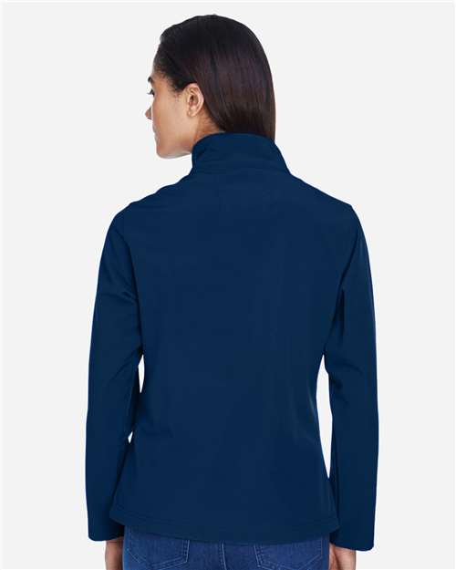 Team 365 Women's Leader Soft Shell Jacket - TT80W Sport Dark Navy