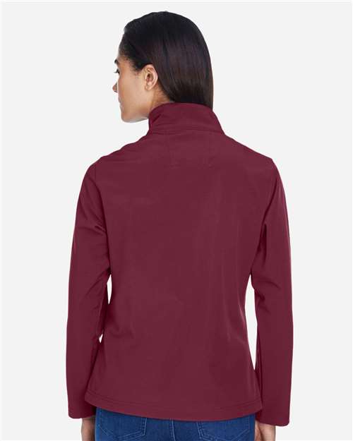 Team 365 Women's Leader Soft Shell Jacket - TT80W Sport Maroon