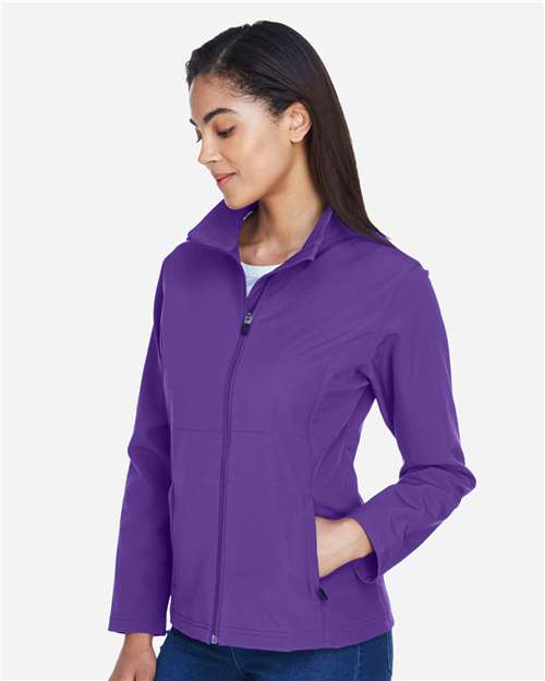 Team 365 Women's Leader Soft Shell Jacket - TT80W Sport Purple