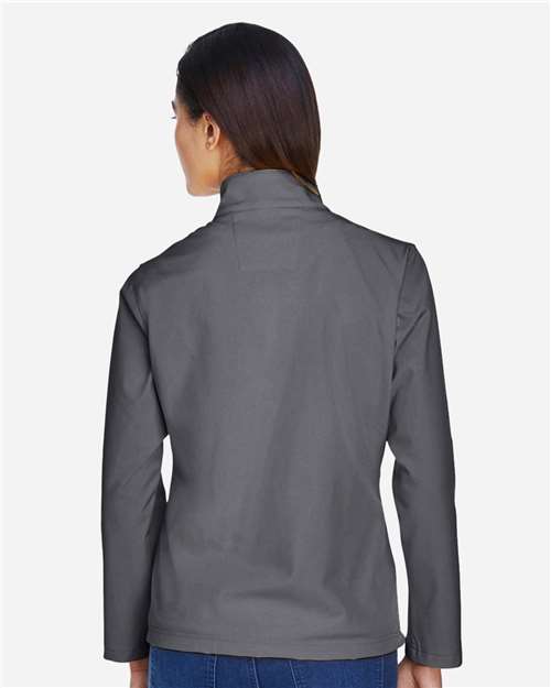 Team 365 Women's Leader Soft Shell Jacket - TT80W Sport Graphite
