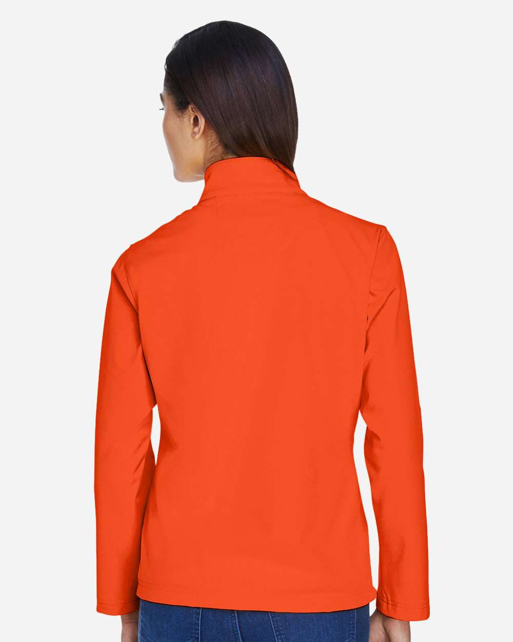 Team 365 Women's Leader Soft Shell Jacket - TT80W Sport Orange