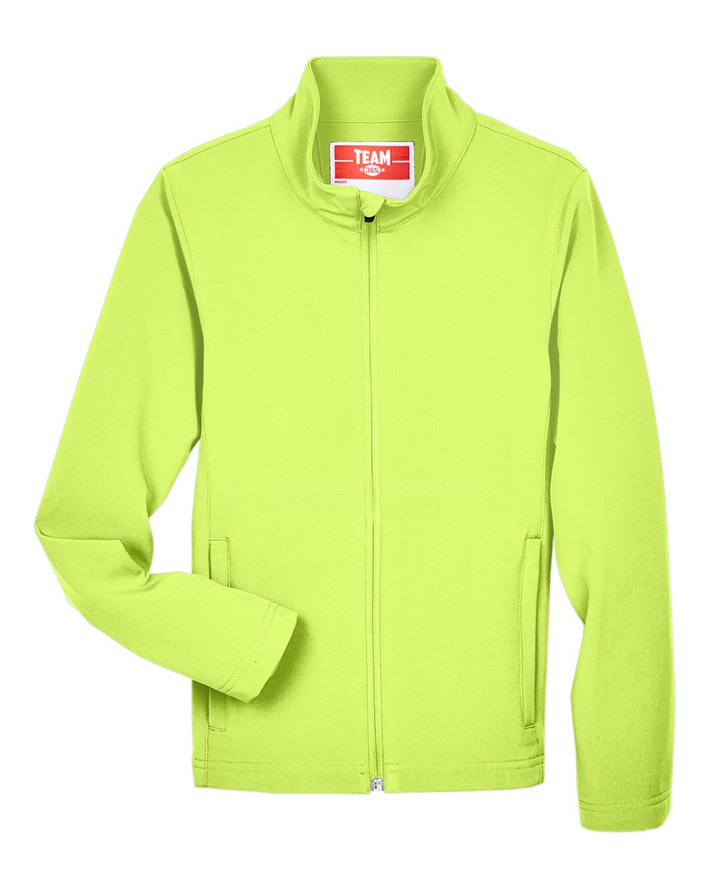 Team 365 Youth Leader Soft Shell Jacket - TT80Y Safety Yellow