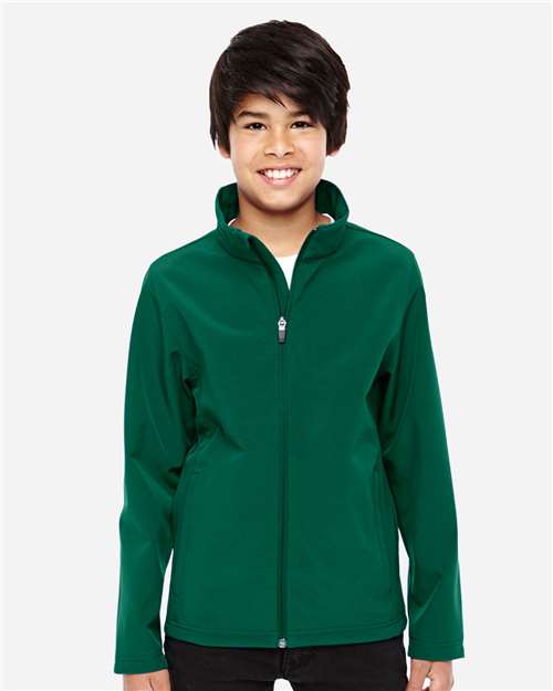 Team 365 Youth Leader Soft Shell Jacket - TT80Y Sport Forest