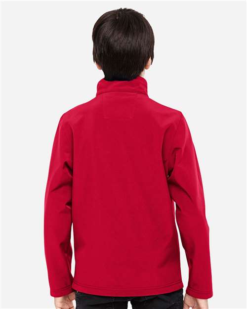 Team 365 Youth Leader Soft Shell Jacket - TT80Y Sport Red