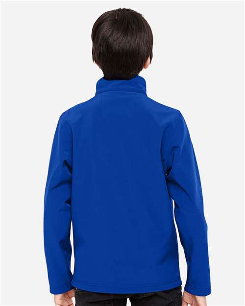 Team 365 Youth Leader Soft Shell Jacket - TT80Y Sport Royal