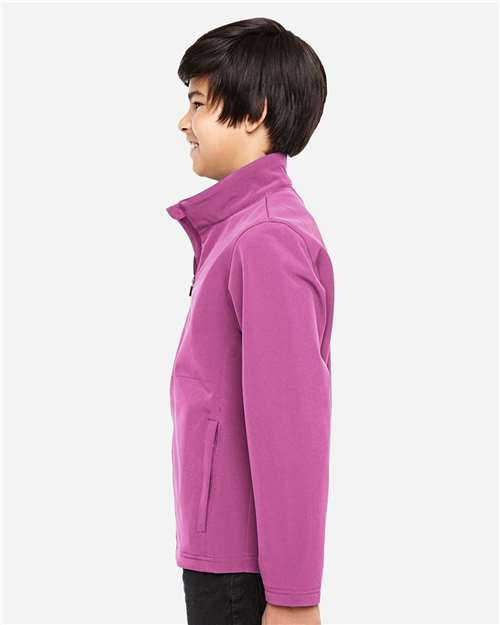 Team 365 Youth Leader Soft Shell Jacket - TT80Y Sport Charity Pink