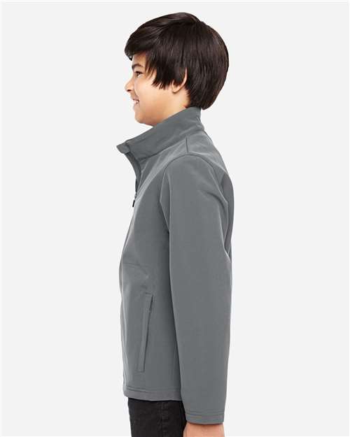 Team 365 Youth Leader Soft Shell Jacket - TT80Y Sport Graphite