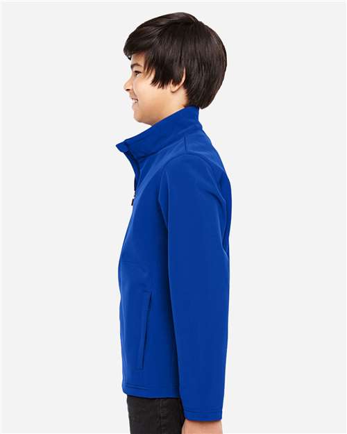 Team 365 Youth Leader Soft Shell Jacket - TT80Y Sport Royal