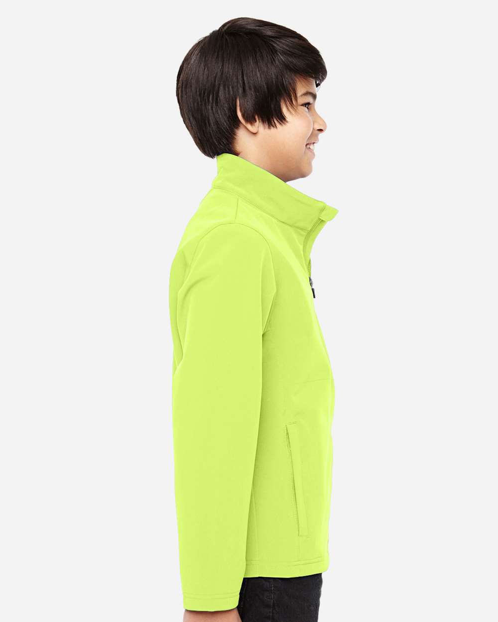 Team 365 Youth Leader Soft Shell Jacket - TT80Y Safety Yellow