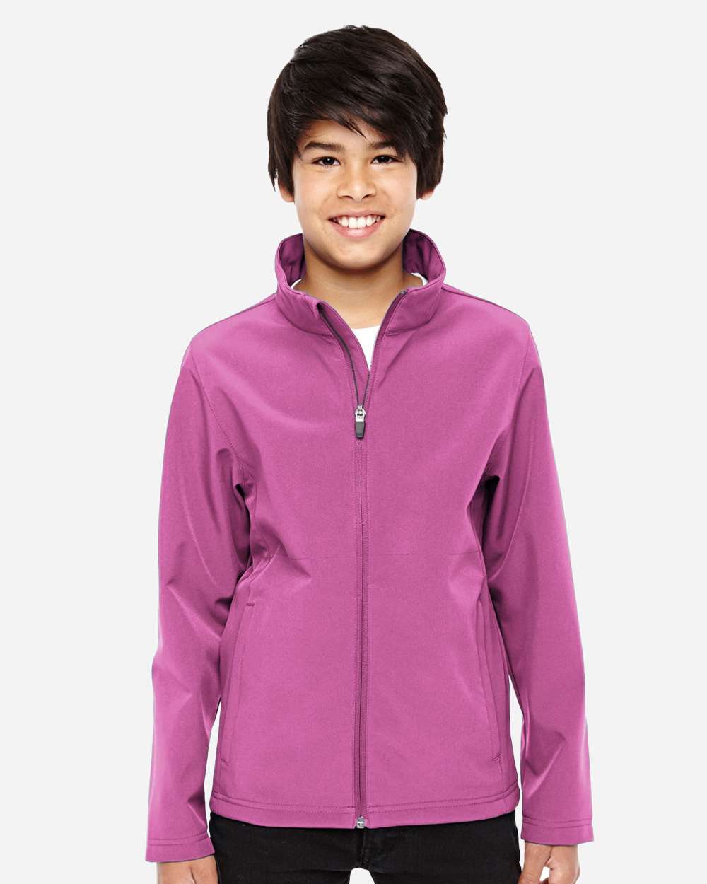 Team 365 Youth Leader Soft Shell Jacket - TT80Y Sport Charity Pink