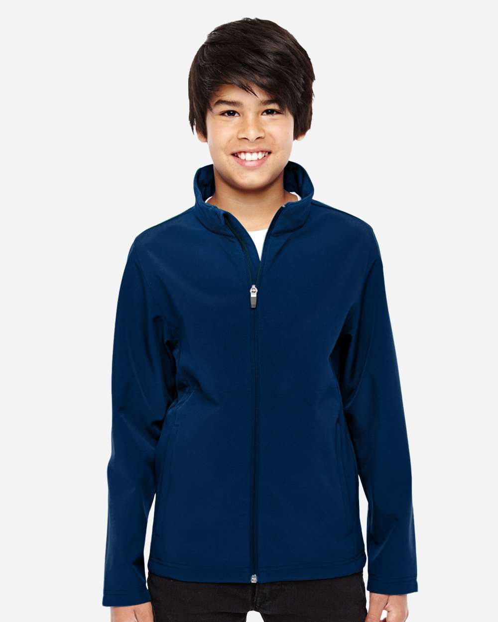 Team 365 Youth Leader Soft Shell Jacket - TT80Y Sport Dark Navy