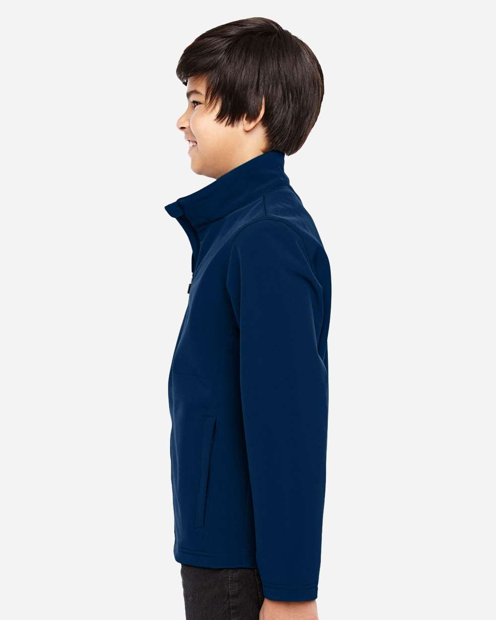 Team 365 Youth Leader Soft Shell Jacket - TT80Y Sport Dark Navy