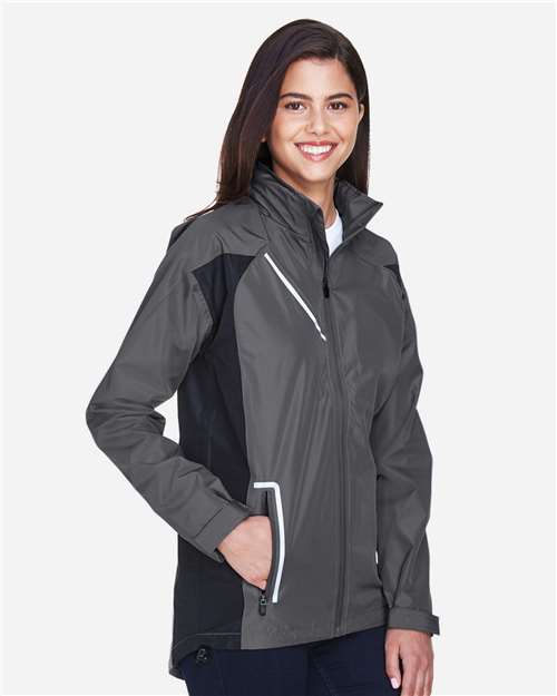 Team 365 Women's Dominator Waterproof Jacket - TT86W Sport Graphite