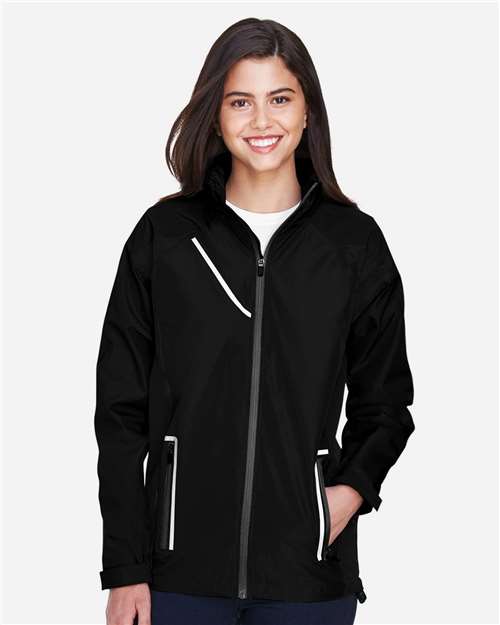 Team 365 Women's Dominator Waterproof Jacket - TT86W Black