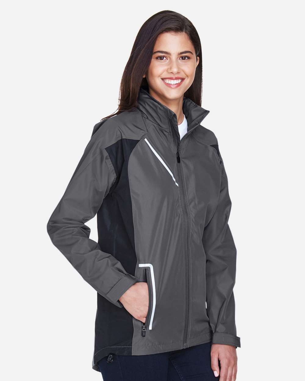 Team 365 Women's Dominator Waterproof Jacket - TT86W Sport Graphite