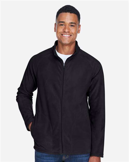 Team 365 Men's Campus Microfleece Jacket - TT90 Black