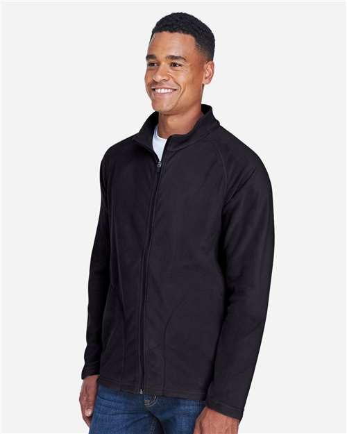 Team 365 Men's Campus Microfleece Jacket - TT90 Black
