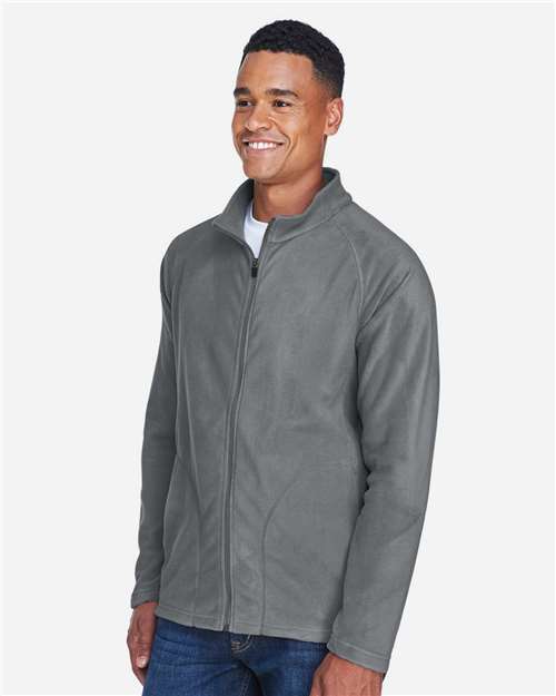 Team 365 Men's Campus Microfleece Jacket - TT90 Sport Graphite