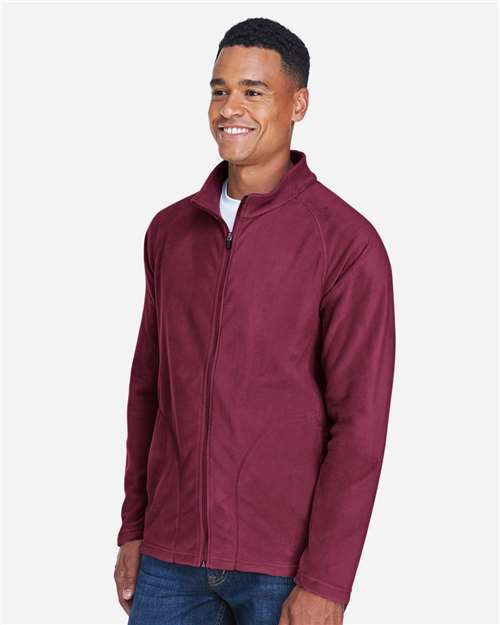 Team 365 Men's Campus Microfleece Jacket - TT90 Sport Maroon