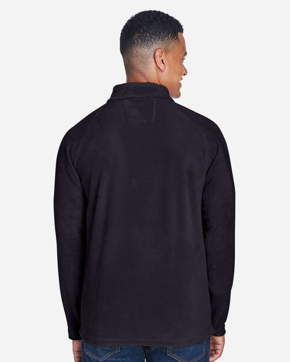 Team 365 Men's Campus Microfleece Jacket - TT90 Black